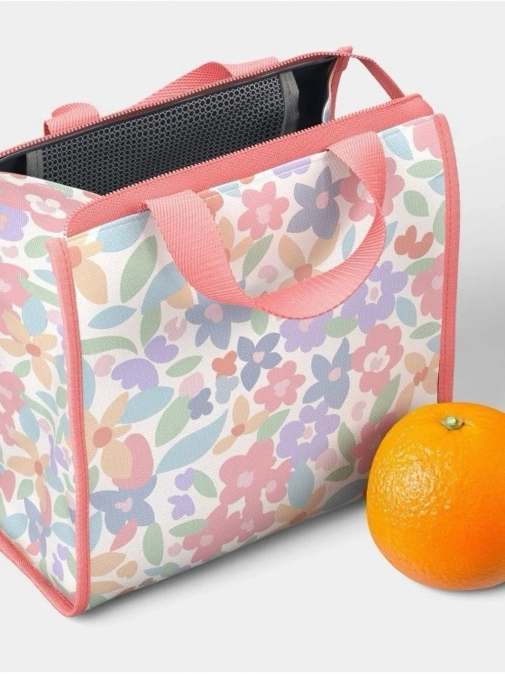 Kids Women’s Multi Colored Floral Printed Backpack Water Bottle Lunch Bag Sets